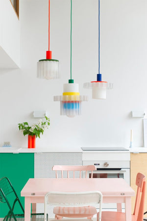 Lampe 'Gigi' n°5 Câble Vert | WARREN & LAETITIA