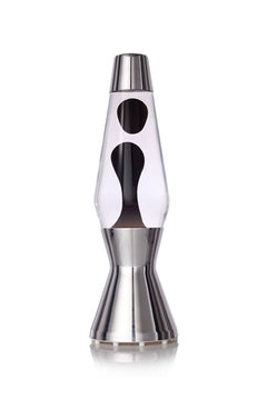 Lampe à lave 'Astro' Argent Transparent-Noir | MATHMOS