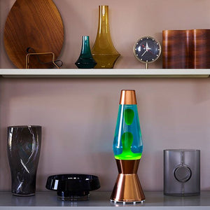 Lampe à lave 'Astro' Cuivre Violet-Orange | MATHMOS