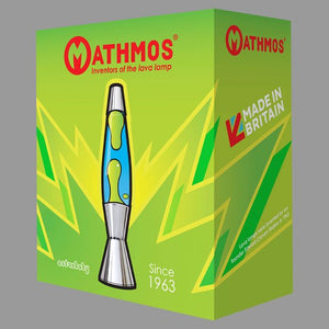 Lampe à lave 'Baby' Argent Violet-Orange | MATHMOS