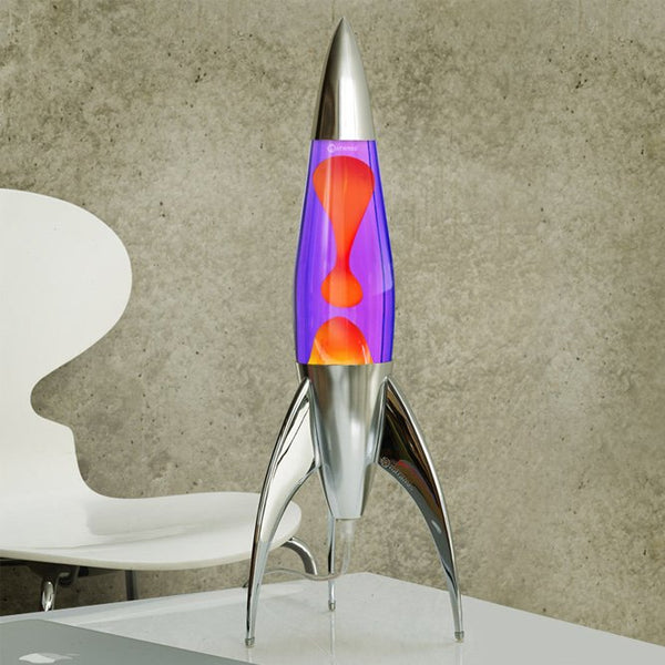 Lampe à lave 'Telstar' Argent Bleu-Vert | MATHMOS