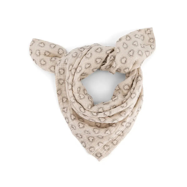 Lange 'Bianca' Dotted heart Greige | ROSE IN APRIL