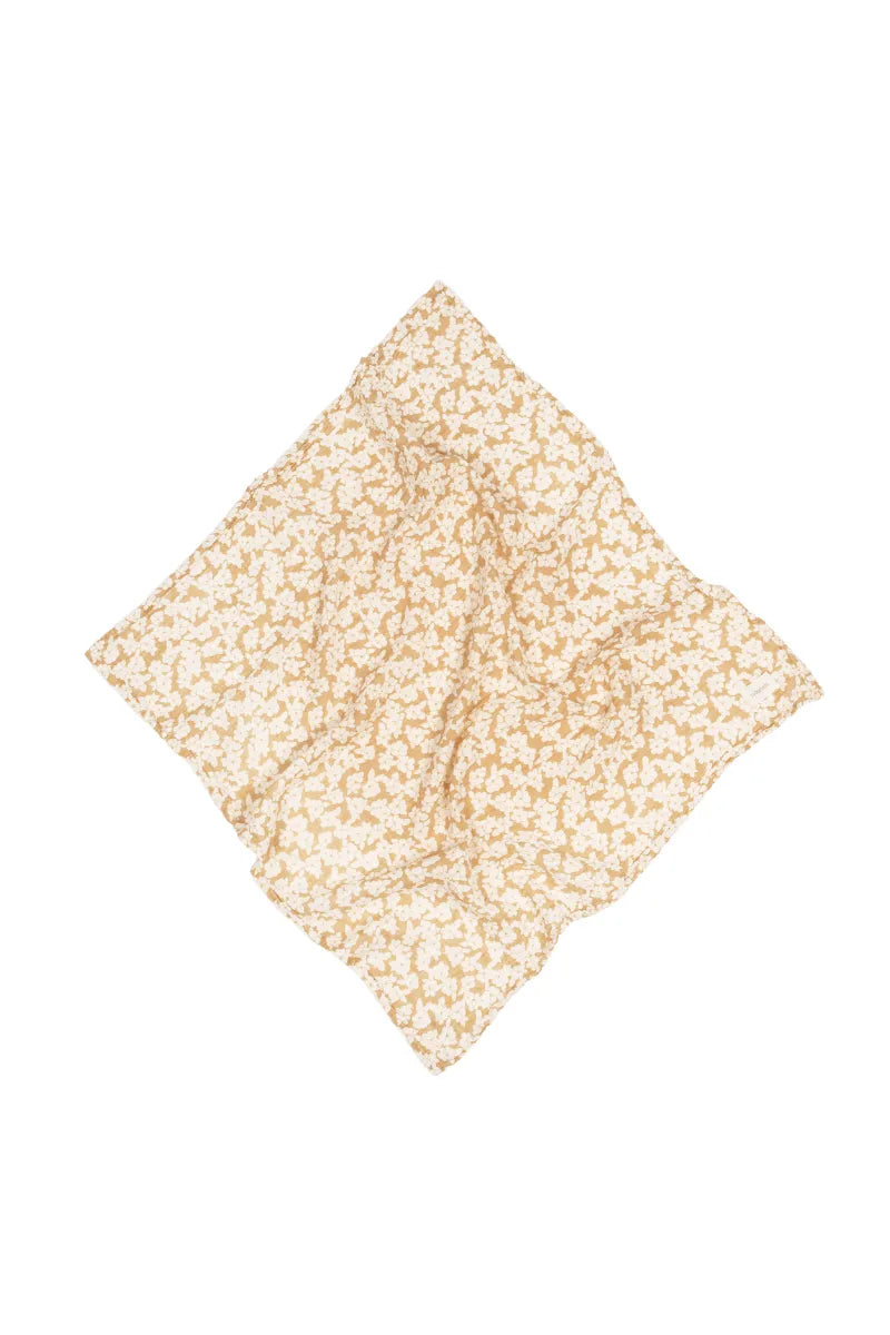 Lange en double gaze de coton 'Wabi-Sabi' Golden Brown Sakura | NOBODINOZ
