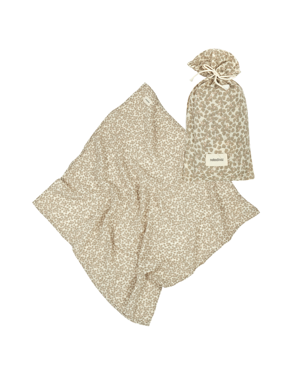 Lange en double gaze de coton 'Wabi-Sabi' Light Green Yumiko | NOBODINOZ