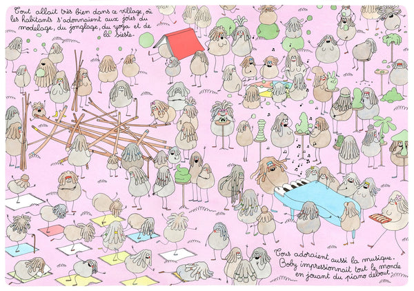 Livre 'Ça mousse au village des boulettes de pieds' | LES FOURMIS ROUGES