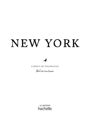 Livre carnet de coloriage 'New-York' - Zoé De Las Cases | HACHETTE