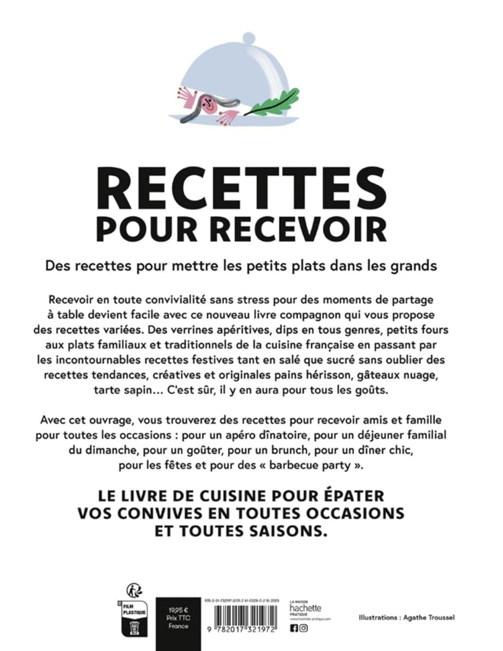 Livre 'Recettes pour recevoir' | HACHETTE