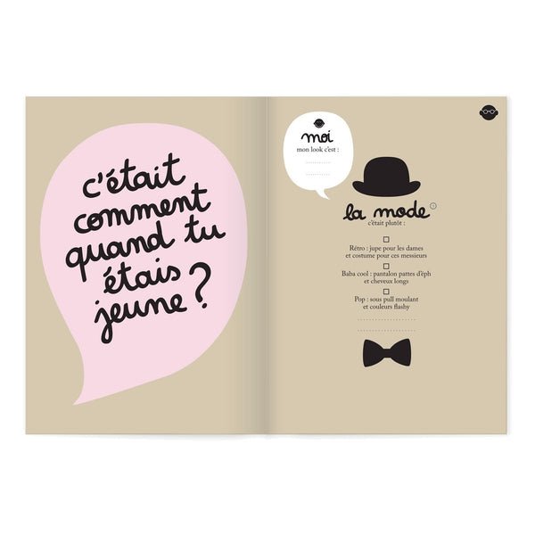 Livre à remplir 'Papi, Mamie et moi !' | MINUS ÉDITIONS