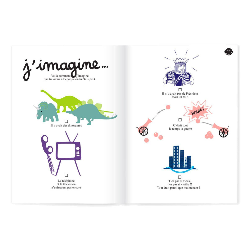 Livre à remplir 'Papi, Mamie et moi !' | MINUS ÉDITIONS