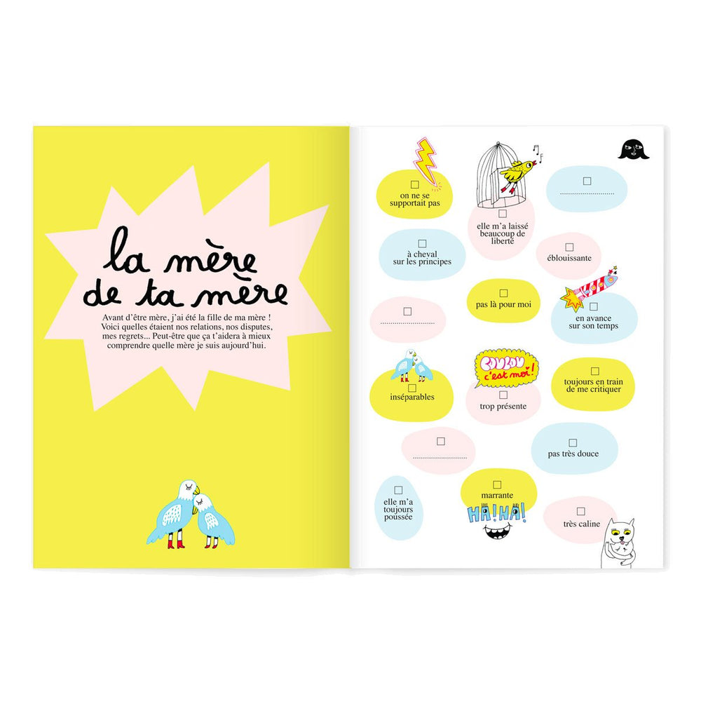 Livre à remplir 'Telle mère telle fille ?' | MINUS ÉDITIONS