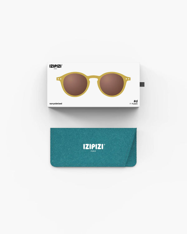 Lunettes de soleil enfant ‘#d’ Golden Green 7-11 ans | IZIPIZI