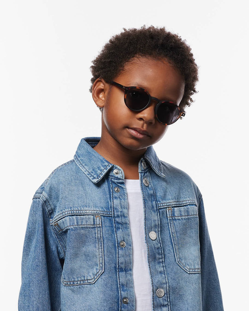 Lunettes de soleil enfant ‘#d’ Tortoise 7-11 ans | IZIPIZI