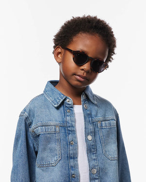 Lunettes de soleil enfant ‘#d’ Tortoise 7-11 ans | IZIPIZI