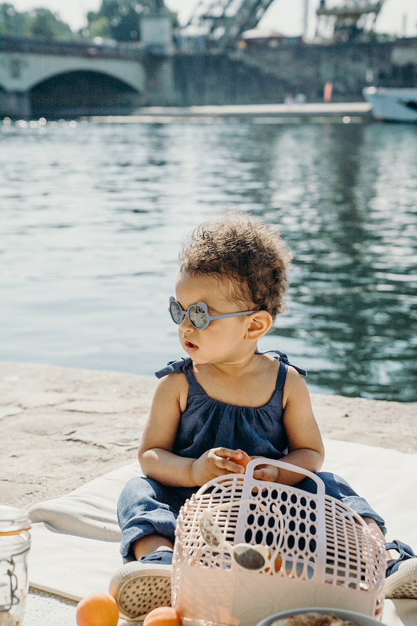 Lunettes 'Ourson' Bleu argenté | KI ET LA