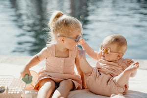 Lunettes 'Ourson' Bleu argenté | KI ET LA
