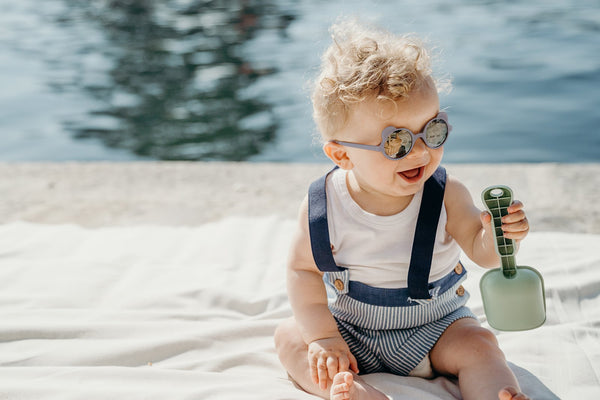 Lunettes 'Ourson' Bleu argenté | KI ET LA