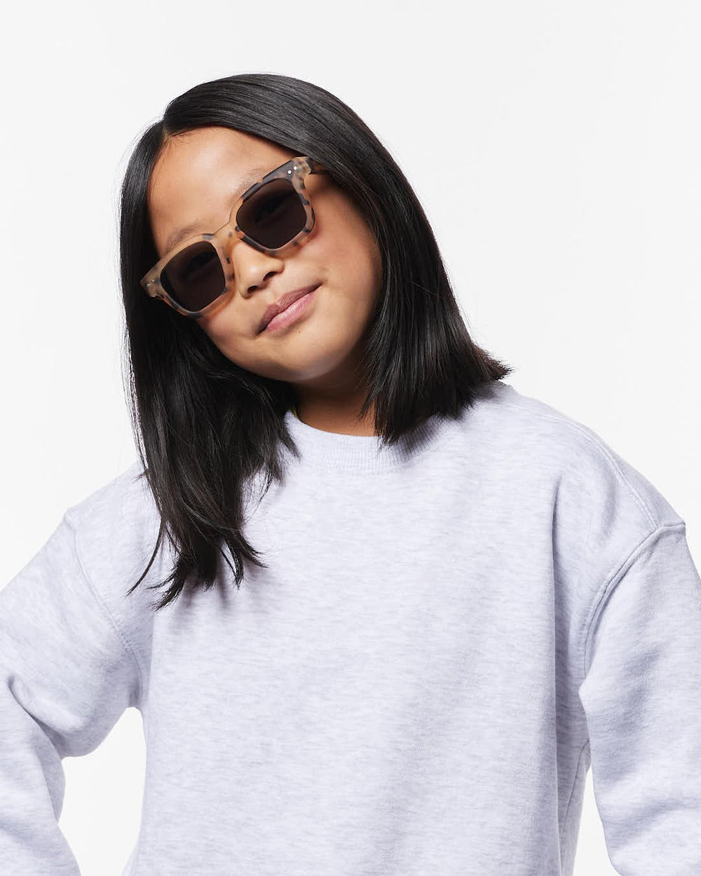 Lunettes de soleil enfant ‘road’ Light Tortoise 7-11 ans | IZIPIZI
