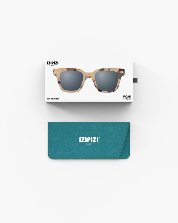Lunettes de soleil enfant ‘road’ Light Tortoise 7-11 ans | IZIPIZI