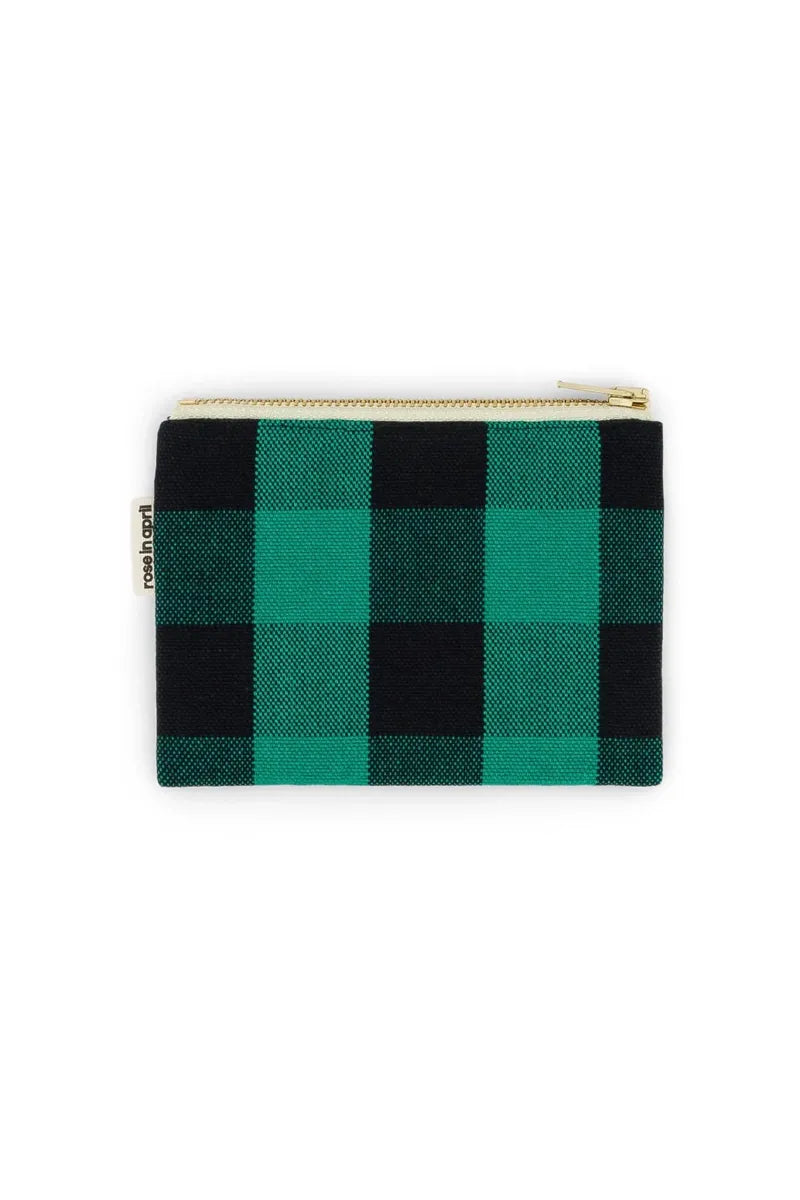 Porte-monnaie 'Marie' Big vichy Vert | ROSE IN APRIL