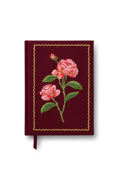 Mini carnet brodé 'Roses' | RIFLE PAPER CO