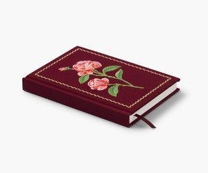 Mini carnet brodé 'Roses' | RIFLE PAPER CO