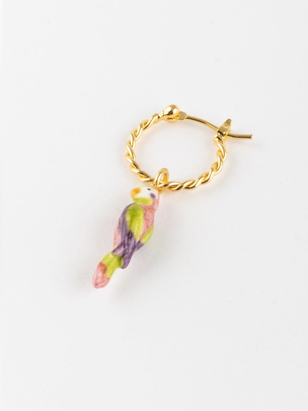 Mini créole à l'unité Perruche à moustache | NACH BIJOUX