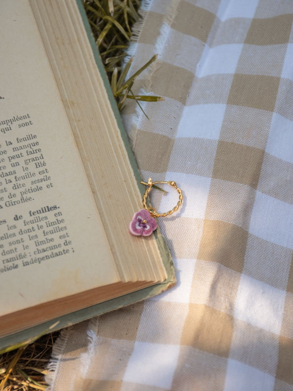 Mini créole à l'unité Pensée | NACH BIJOUX