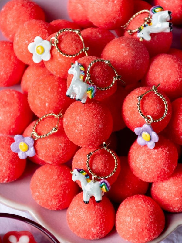 Mini créole à l'unité Fleur Blanche | NACH BIJOUX