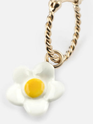 Mini créole à l'unité Fleur Blanche | NACH BIJOUX