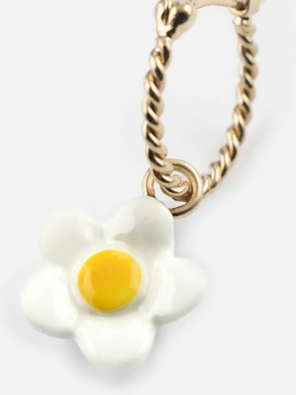 Mini créole à l'unité Fleur Blanche | NACH BIJOUX