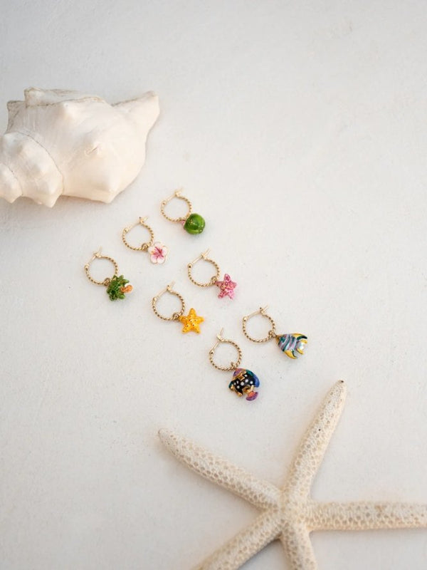 Mini créole à l'unité Hibiscus | NACH BIJOUX