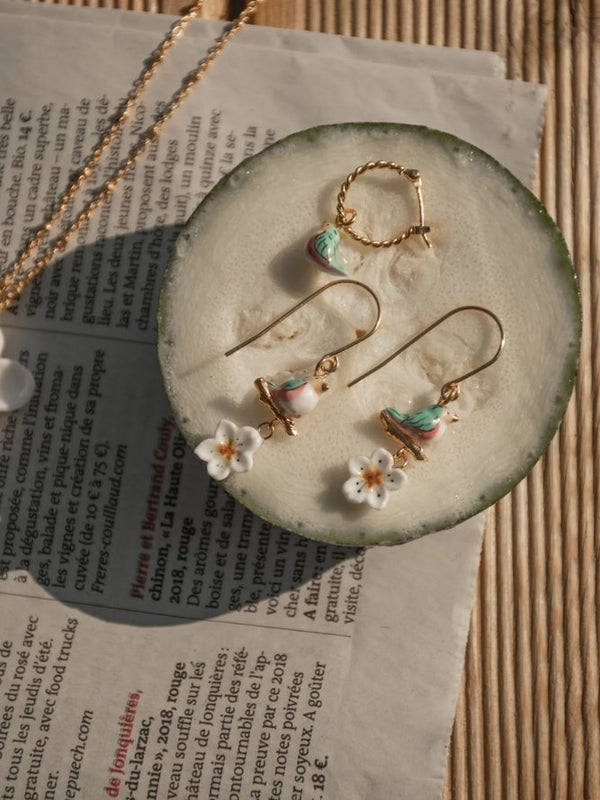 Mini créole à l'unité Oiseau Bleu | NACH BIJOUX