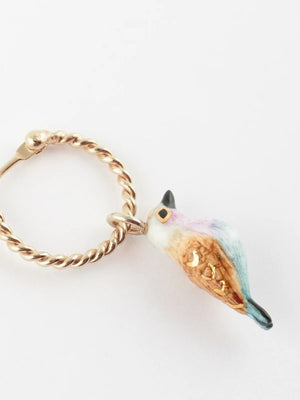 Mini créole à l'unité Oiseau Rollier | NACH BIJOUX