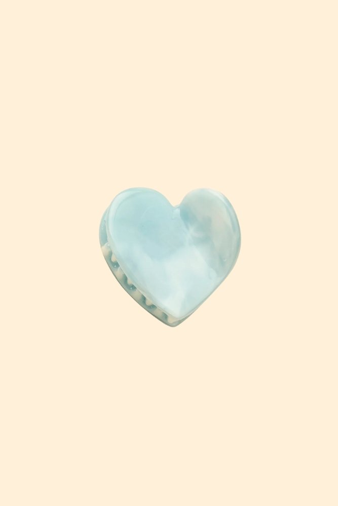 Mini pince à cheveux Coeur Bleu | COUCOU SUZETTE