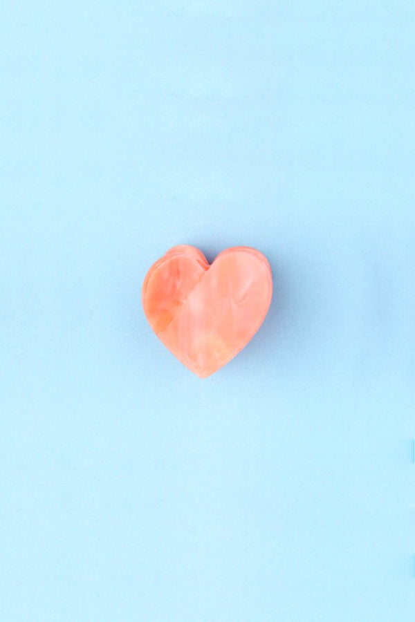 Mini pince à cheveux Coeur Rose | COUCOU SUZETTE