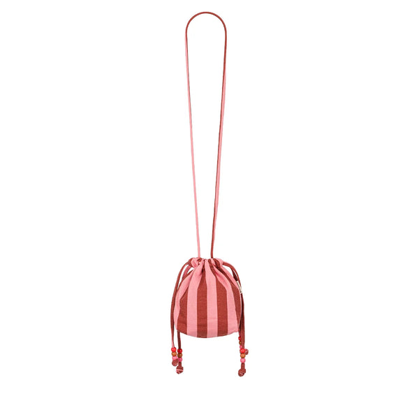 Mini sac 'Billie' Rayures Brick / Pink | ROSE IN APRIL