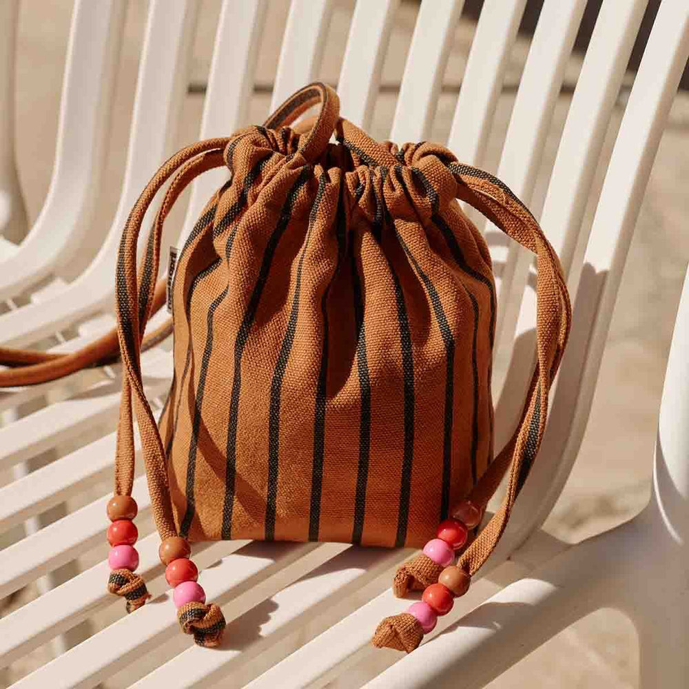 Mini sac 'Billie' Rayures Tennis Ginger | ROSE IN APRIL