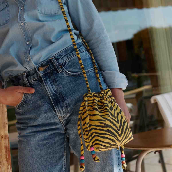 Mini sac 'Billie' Zebrou Bambou | ROSE IN APRIL