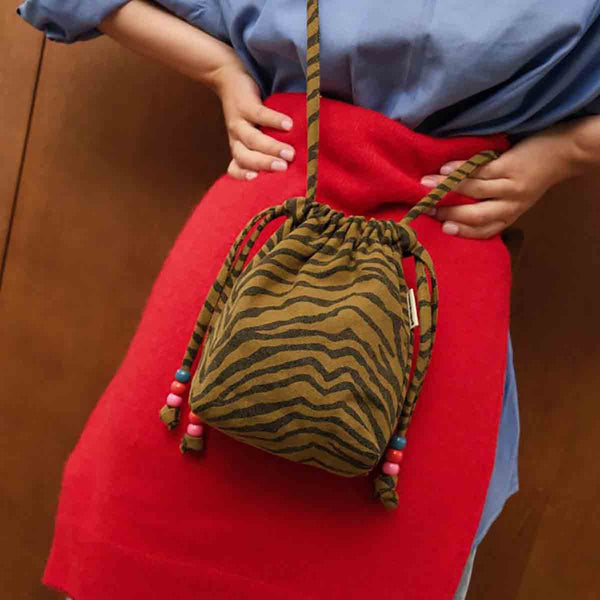 Mini sac 'Billie' Zebrou Olive | ROSE IN APRIL