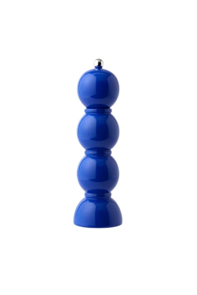 Moulin à sel ou à poivre 'Bobbin' laqué Cobalt | ADDISON ROSS