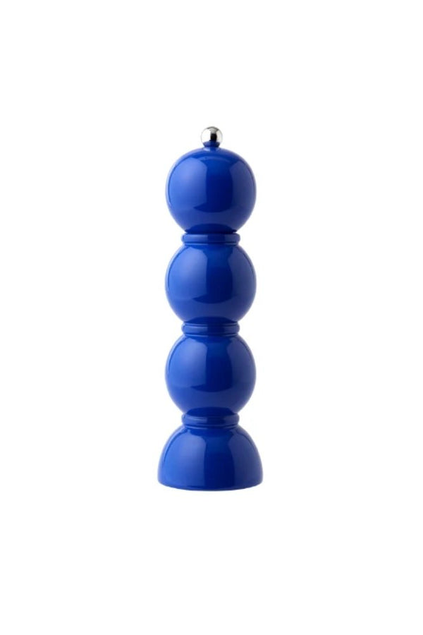 Moulin à sel ou à poivre 'Bobbin' laqué Cobalt | ADDISON ROSS