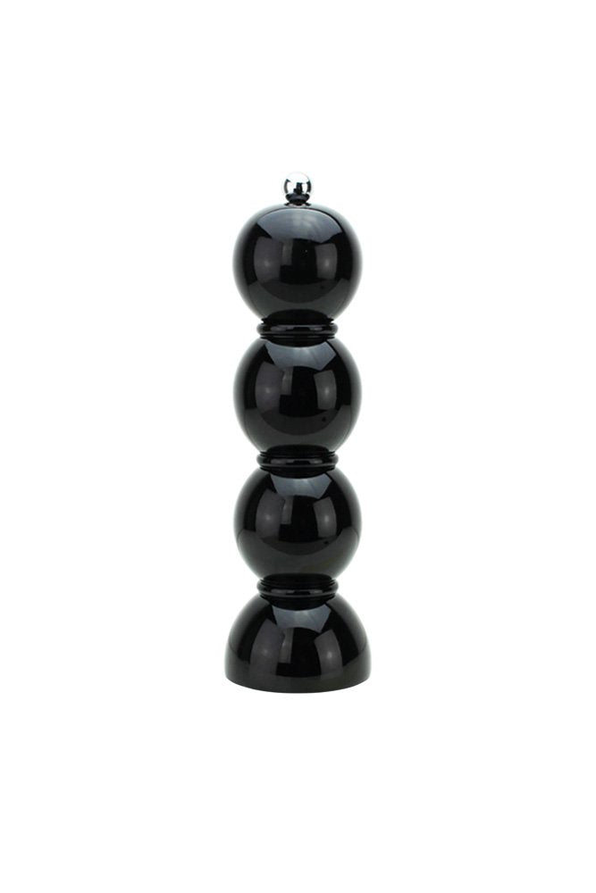Moulin à sel ou à poivre 'Bobbin' laqué Black | ADDISON ROSS