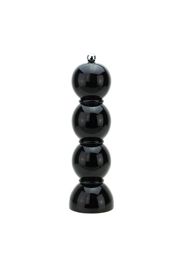 Moulin à sel ou à poivre 'Bobbin' laqué Black | ADDISON ROSS