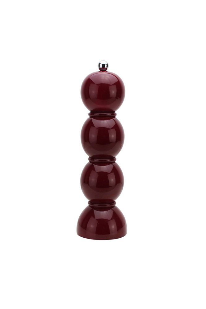 Moulin à sel ou à poivre 'Bobbin' laqué Cherry | ADDISON ROSS