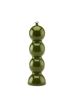 Moulin à sel ou à poivre 'Bobbin' laqué Khaki | ADDISON ROSS