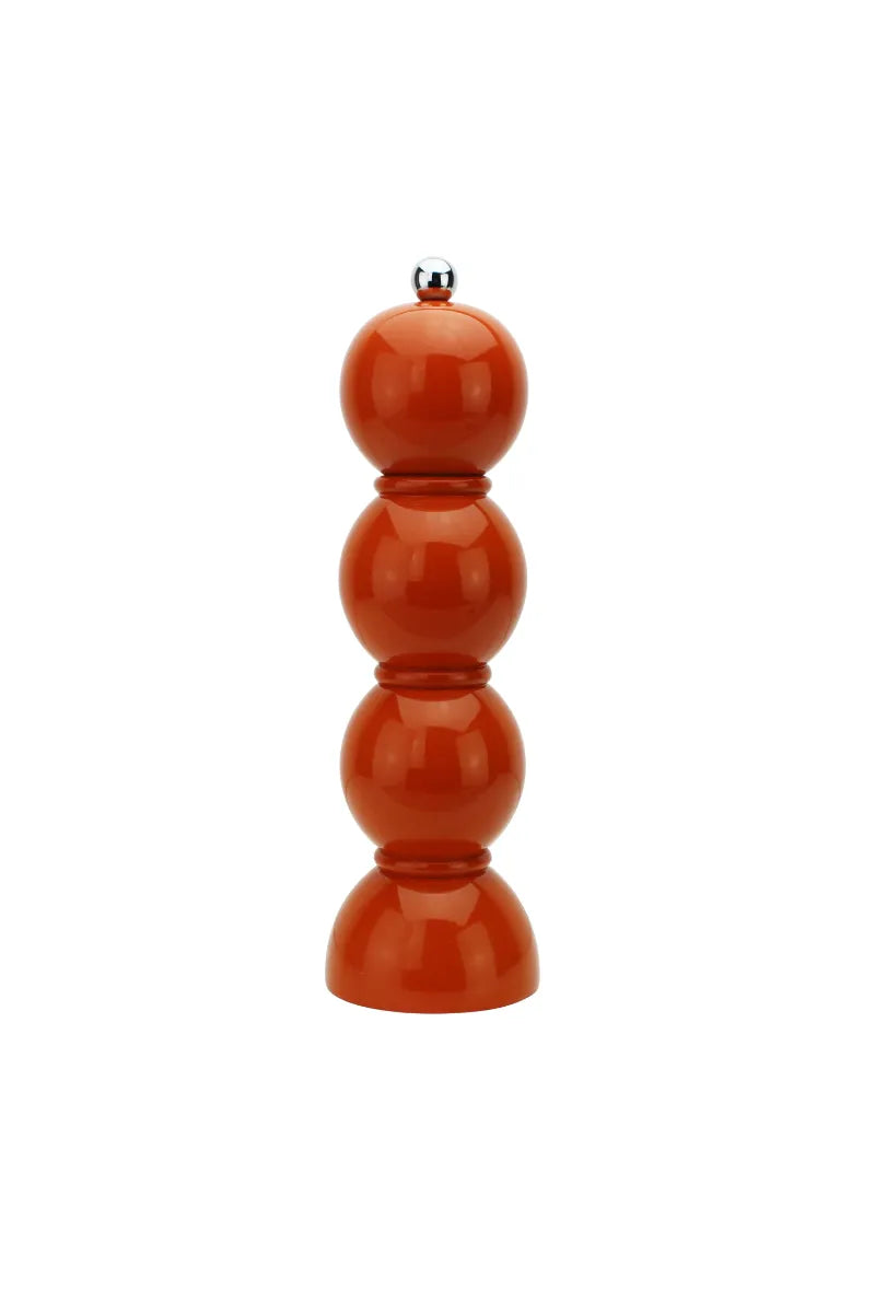 Moulin à sel ou à poivre 'Bobbin' laqué Orange | ADDISON ROSS
