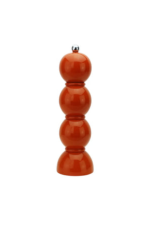 Moulin à sel ou à poivre 'Bobbin' laqué Orange | ADDISON ROSS