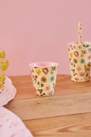Gobelet 'Flowers' Crème | RICE