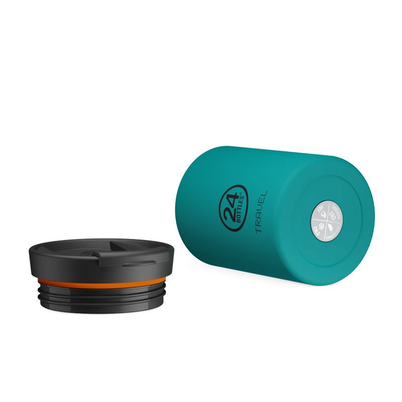 Mug isotherme Travel Tumbler en inox 'Atlantic bay' | 24 Bottles