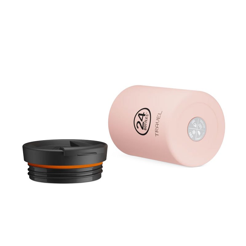Mug isotherme Travel Tumbler en inox 'Dusty pink' | 24 BOTTLES